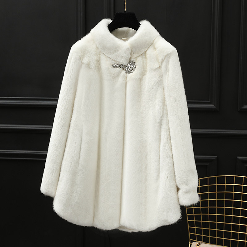 水貂貂皮大衣整貂女皮草外套短款母貂毛海宁2020皮草