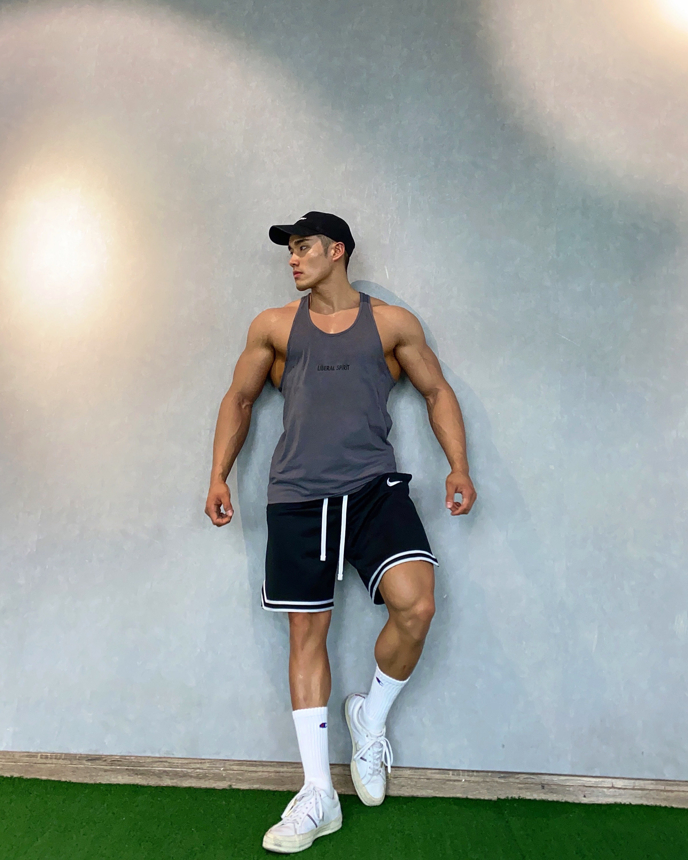 sobersides 运动背心男健身工字坎肩宽松弹力夏季篮球训练无袖t恤