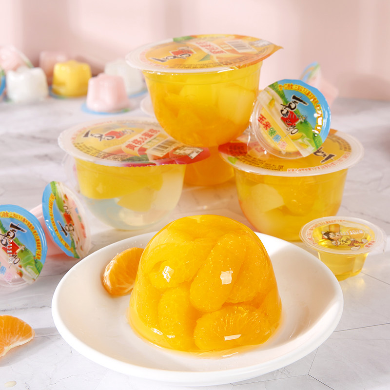 果冻喜之郎果肉200g11杯多口口味蜜桔桔黄桃大果冻