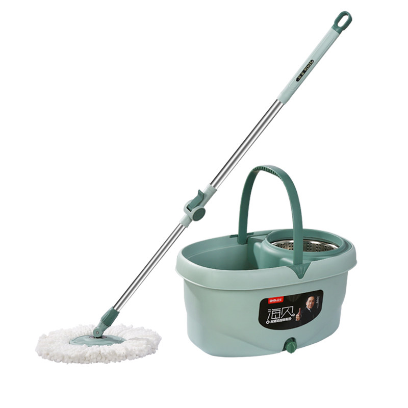 热销新品圣佳旋转免手拖把家用懒人拖布省力旋转拖把