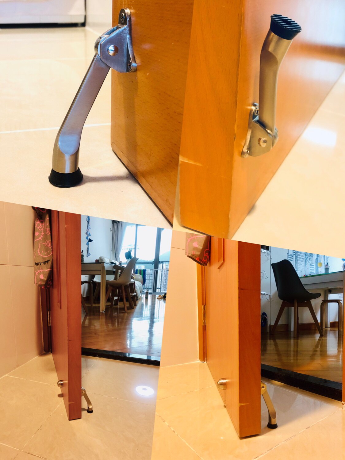 不锈钢脚踏门阻器门顶门神器防撞门挡家用卡门门吸