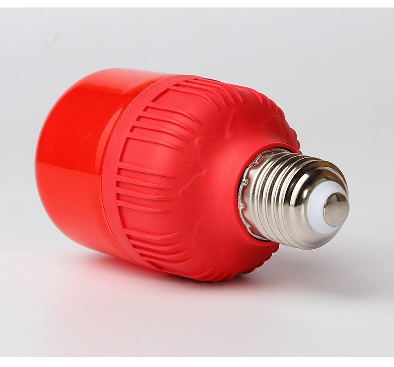 红色led灯泡红灯笼e27螺口球泡灯财神灯供佛led单灯