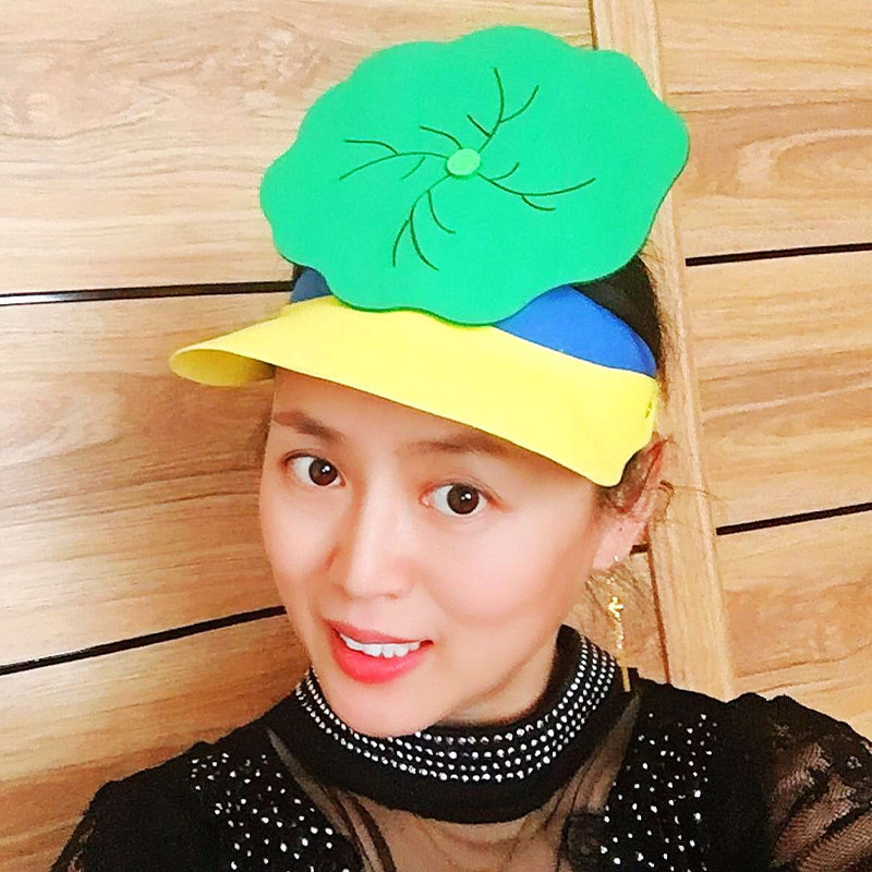 道具荷叶圆圆小水珠头饰动物小鱼蜻蜓头套幼儿园聚会装饰帽子