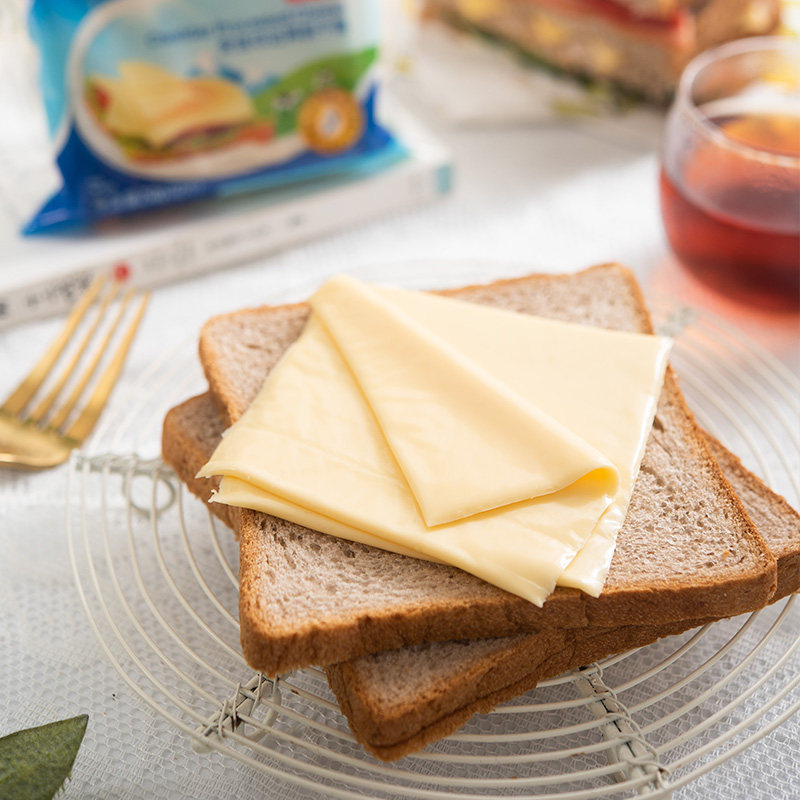 安佳原味乳酪芝士片干酪进口奶油奶酪汉堡烘焙芝士新