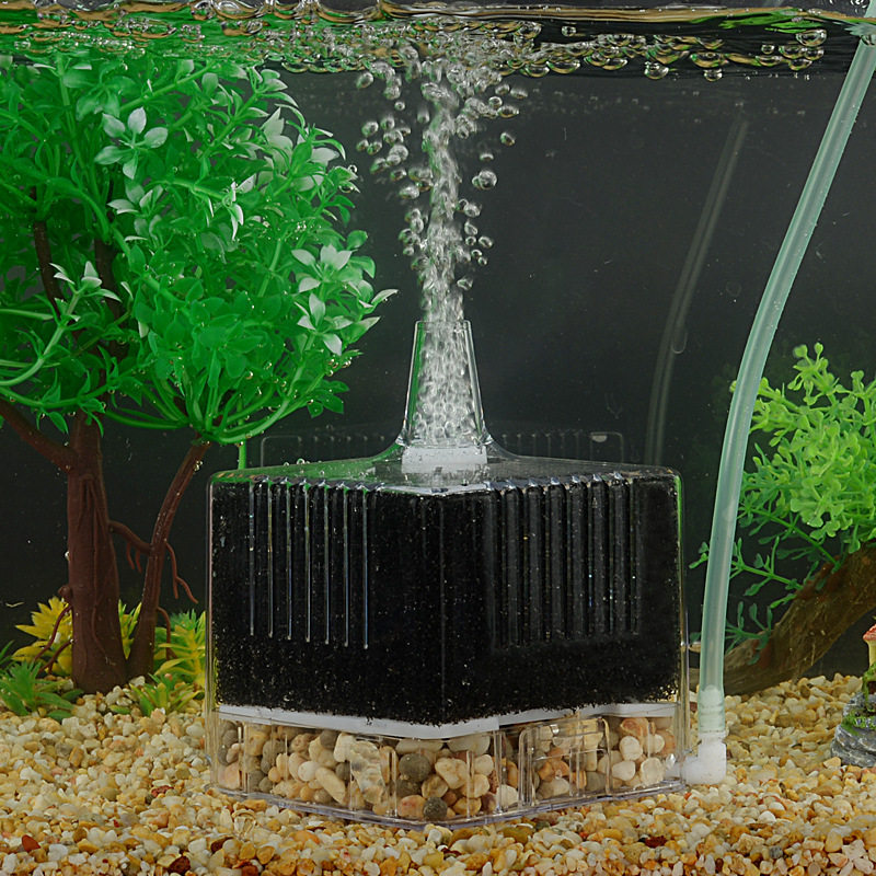 优质鱼缸吸便过滤器水妖妖精气动式反气举迷你过滤设备