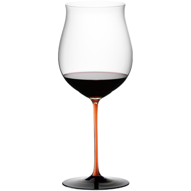 2021限量新品riedel橙色黑领结波尔多勃艮第黑手工异形