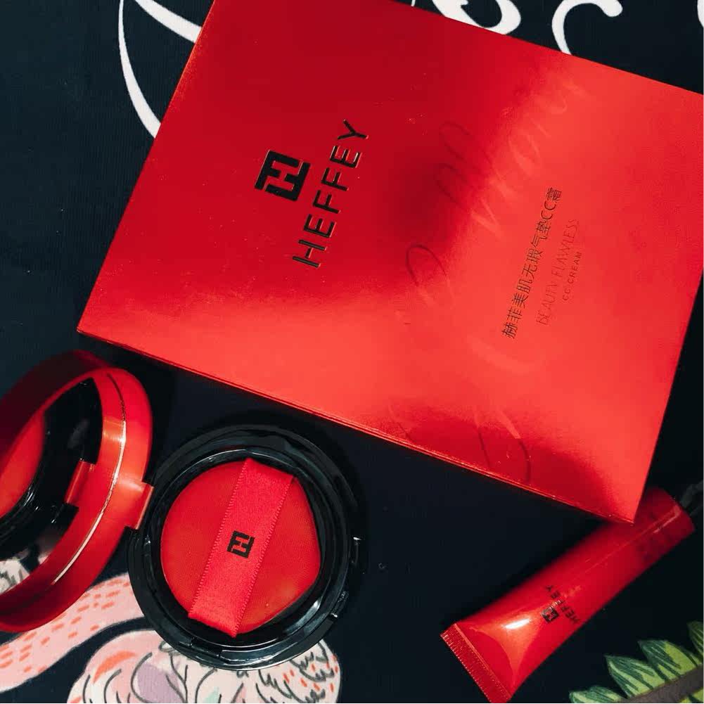 赫菲气垫菲美无暇cc粉底液联系客服送一隔离