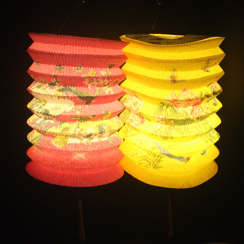 电子中秋元宵节纸灯灯笼led蜡烛手提音乐diy灯笼