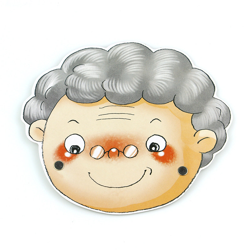 我的一家人爷爷奶奶奶爸爸妈妈弟弟妹妹幼儿园故事会道具头饰