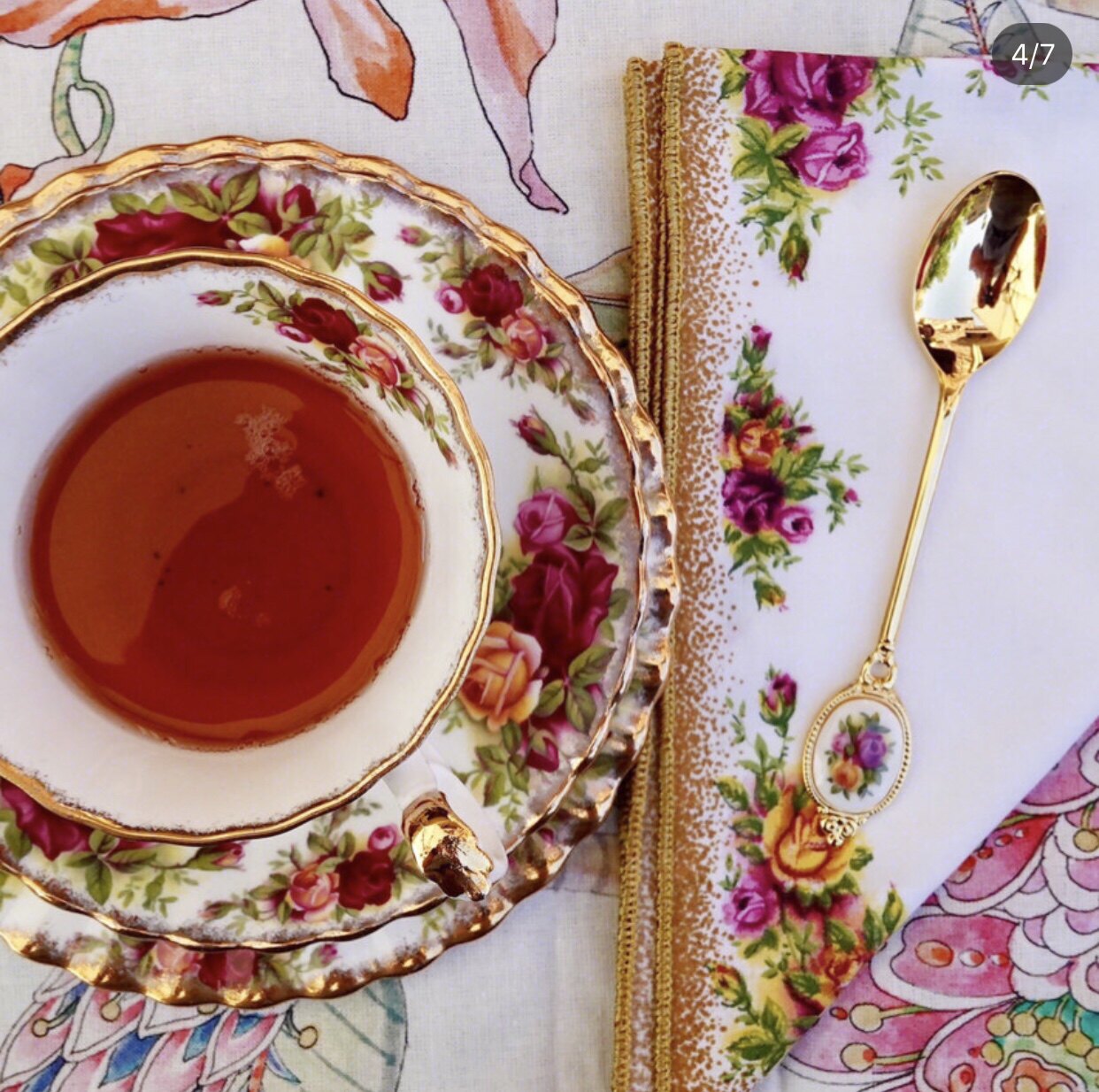 正品royalalbert皇家艾伯特老镇玫瑰骨瓷茶杯咖啡杯整套茶具