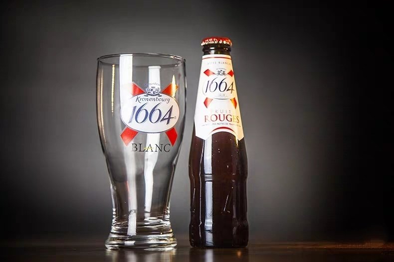 法国凯旋kronebourg1664啤酒专用厚款500ml330ml进口啤酒杯啤酒杯
