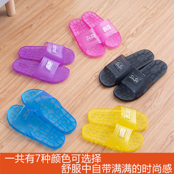 Four Seasons Large Slippers Crystal Slippers for Men Indoor Non-Slip Non-Stinky Feet Thickened Sole Wear-Resistant Extra Large Sandal Slippers for Women Summer