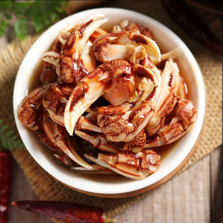 蟹钳麻辣花蟹钳醉香辣海鲜螃蟹即食腌制醉蟹脚蟹类制品