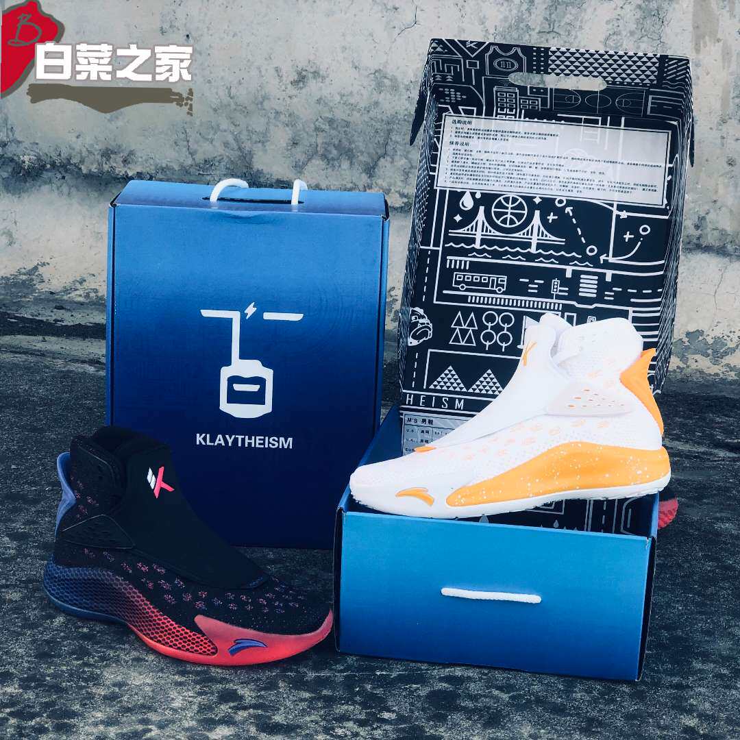 安踏汤普森5代篮球球鞋高帮耐磨kt5战靴正代篮球鞋