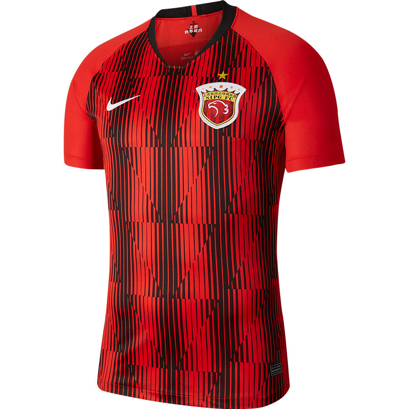 天天正品耐克2021中超海上主场球员球衣足球足球服