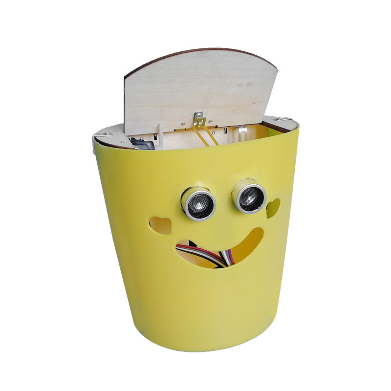 小学生科技小制作 diy感应垃圾桶 手工作品材料 拼装模型创客发明