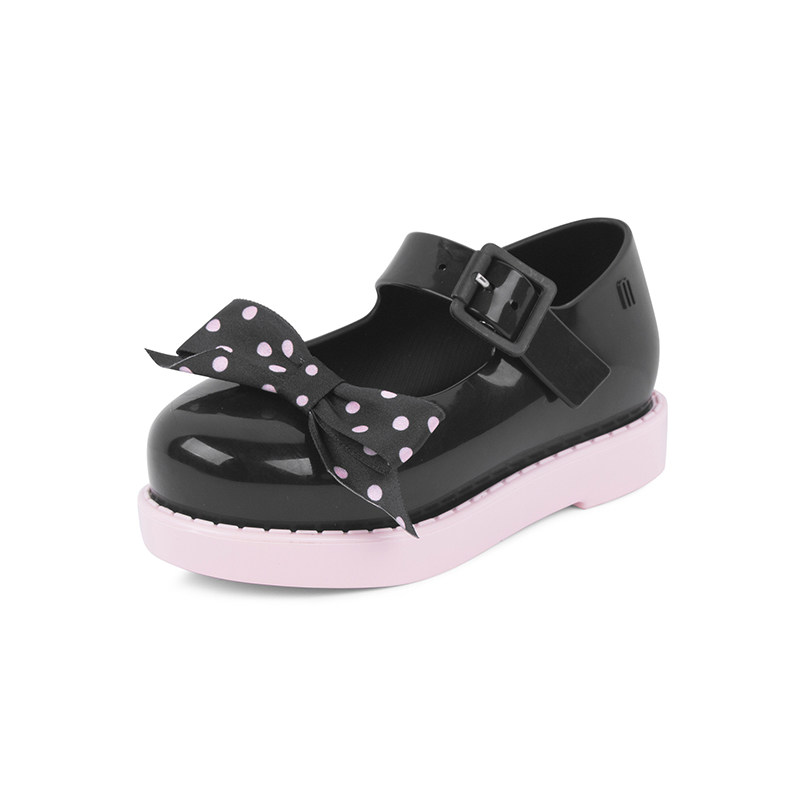 新款2019minimelissa梅丽莎丝带蝴蝶结宝宝童鞋果冻凉鞋