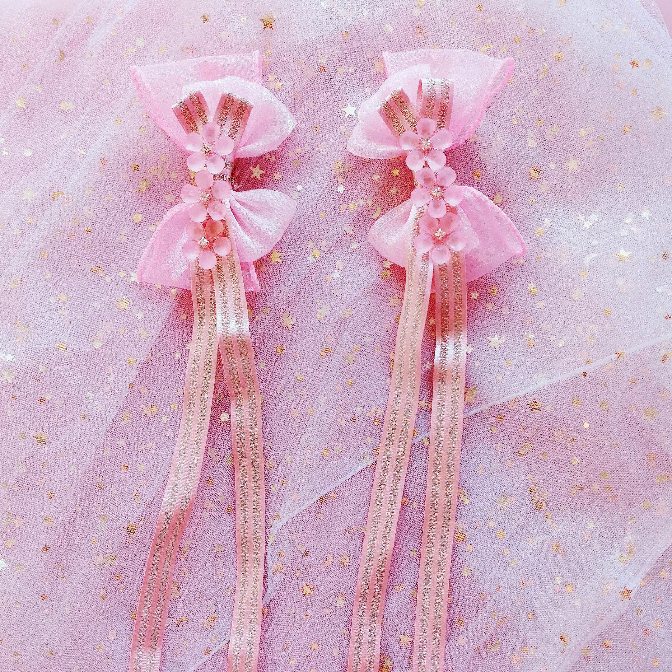 小仙女lolita天国少女樱茶边夹小物深花中华风发饰lolita洛丽塔