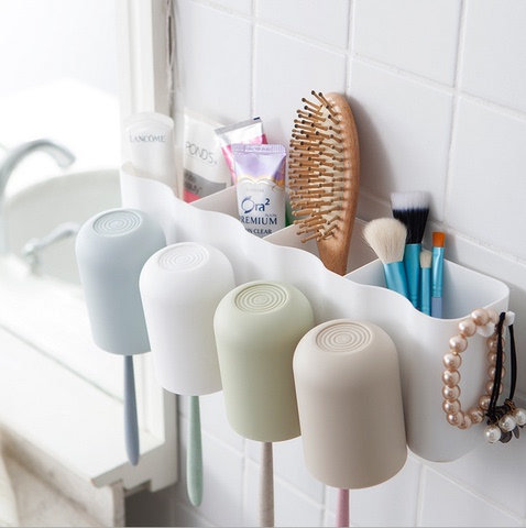 创意家居家庭生活实用日用品百货抖音同款神器懒人小工具牙刷架