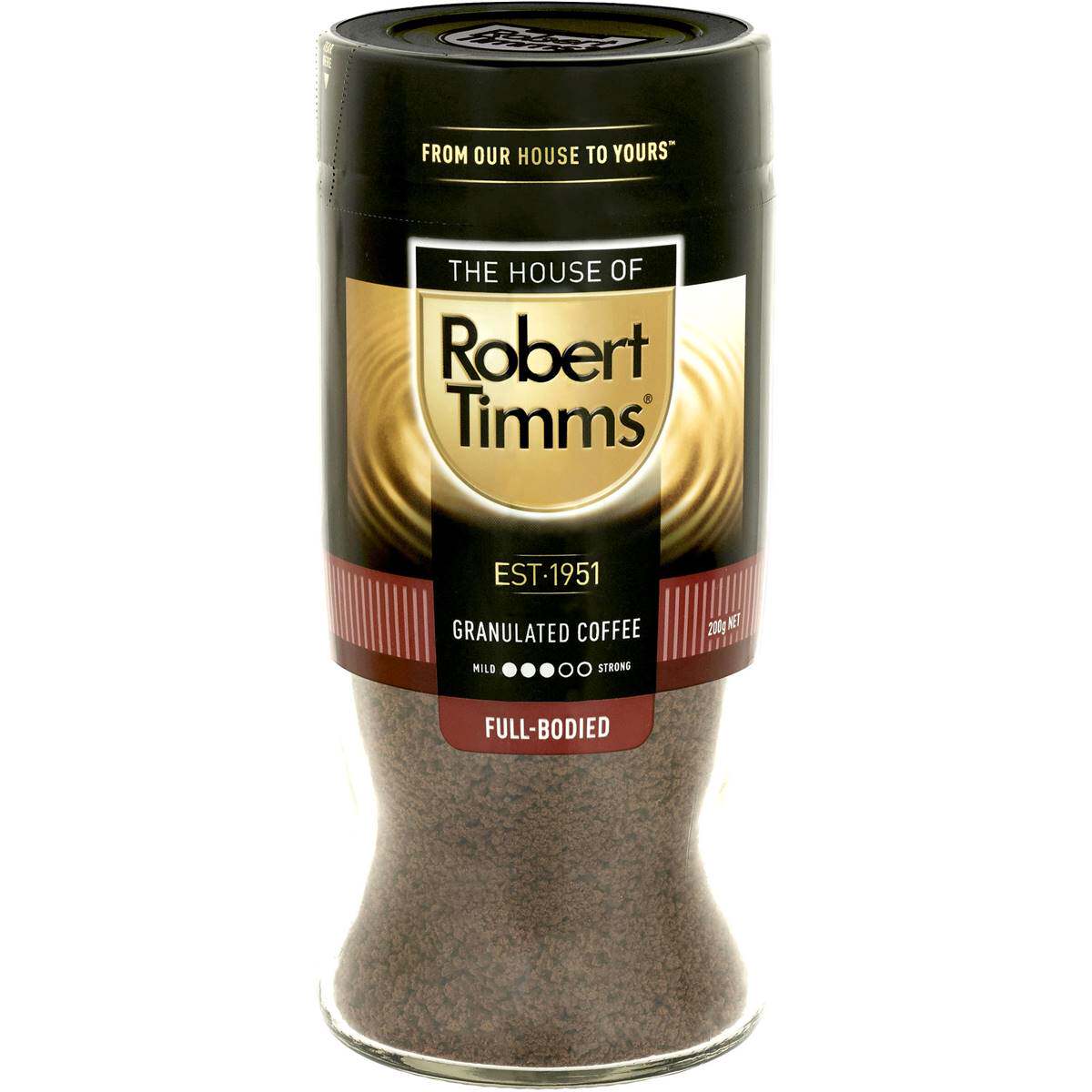 澳洲roberttimmspremiumfullbodiedgranula速溶纯黑咖啡200g速溶咖啡