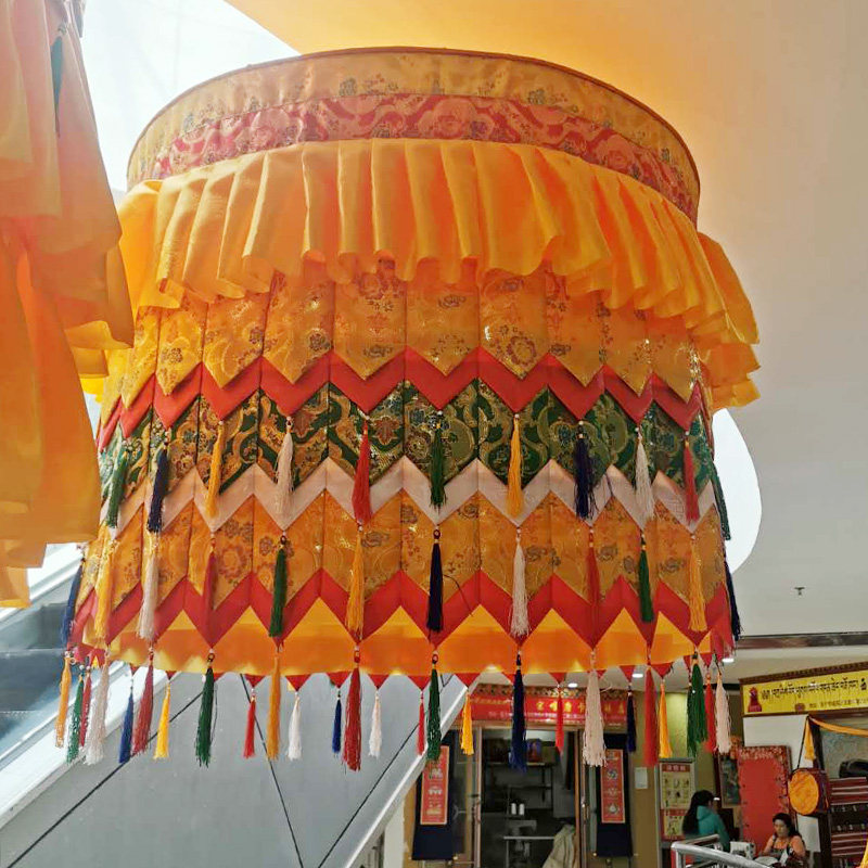 藏式佛堂居家寺院装饰用品胜利幢幡华盖佛顶宝盖佛教工艺品