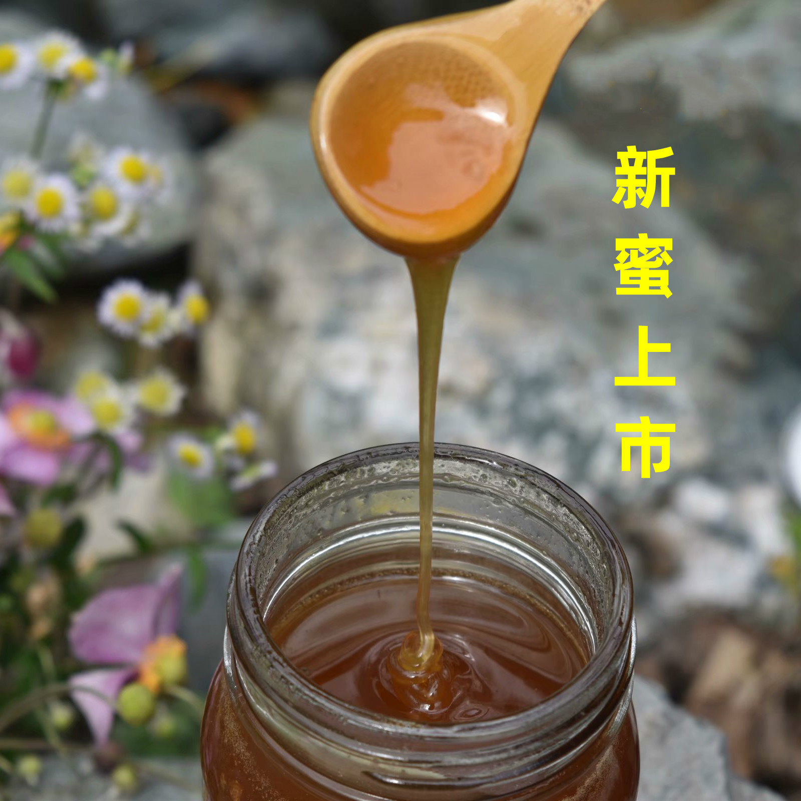 甘肃陇南徽县康农家自产纯正天然秦岭木桶野生老巢百花土蜂蜜一斤