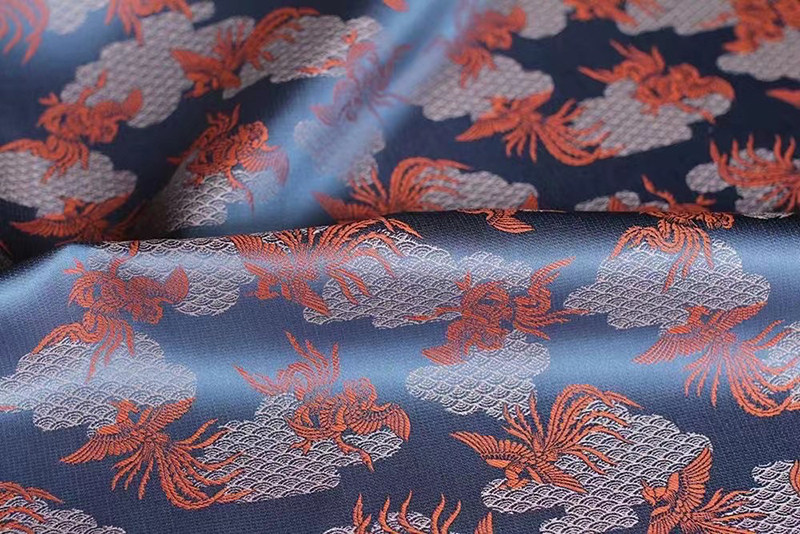 真丝宋锦超宽150cm旗袍真丝面料丝绸布料面料料中海绵垫