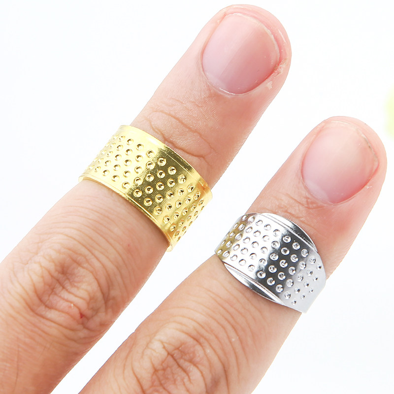 顶针指套家用加厚戒指手工针线戒指箍金属可调节diy十字绣压针器