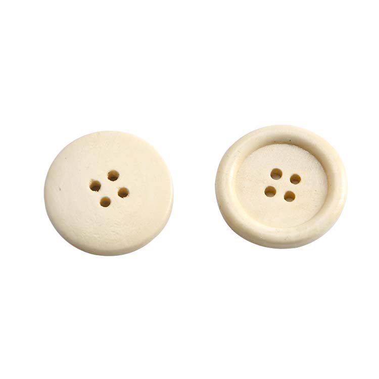 圆形实木扣子可爱毛衣大衣扣 儿童风衣外套扣百搭纽扣 服装辅料