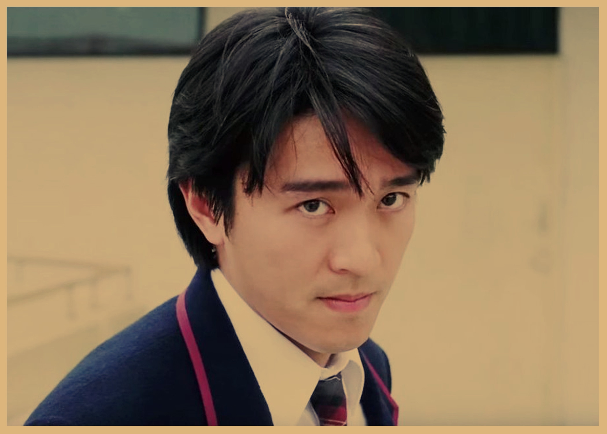 周星驰复古牛皮纸海报明星画报饭店酒吧咖啡厅装饰墙画壁画