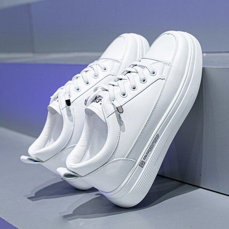 大东女鞋小白鞋女2020新款秋季百搭爆款厚底增高鞋子运动薄款板鞋