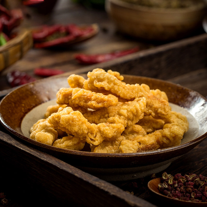 龙大椒香小酥肉商用10kg冷冻油炸小吃裹粉猪肉条半成品农家小酥肉