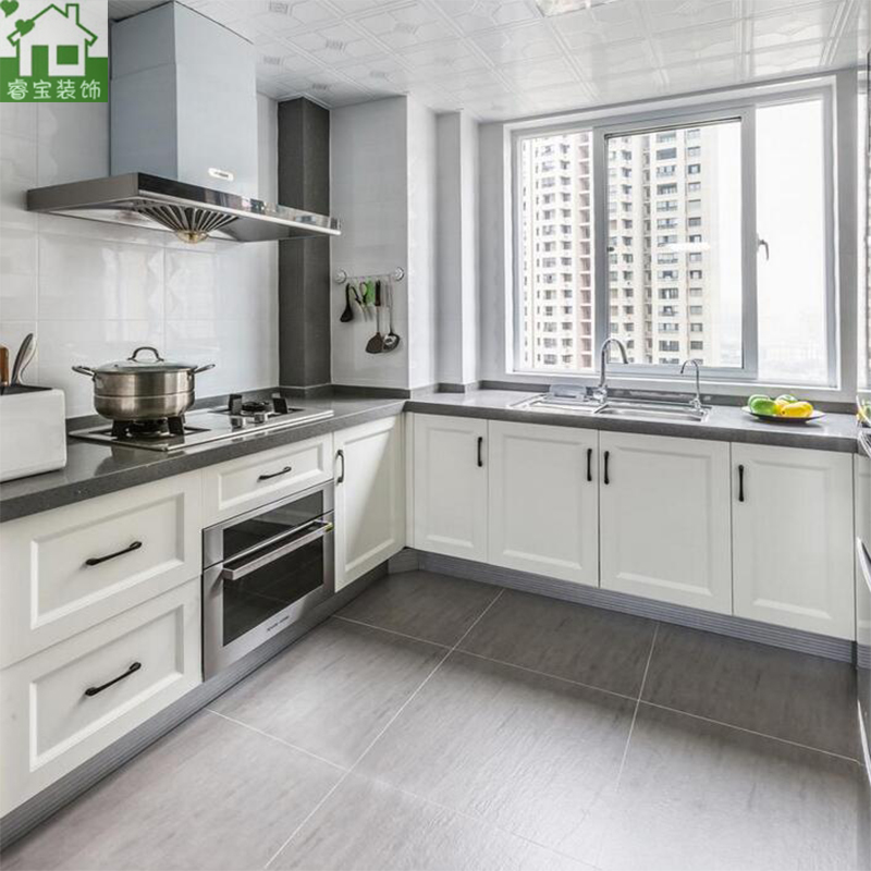 台面橱柜定做整体厨柜全屋定制模压门板石英石台面整体厨柜