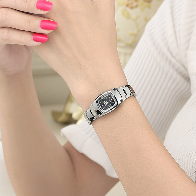 卡迪诺品牌女士手表情侣防水石英机械表时尚方形国产腕表