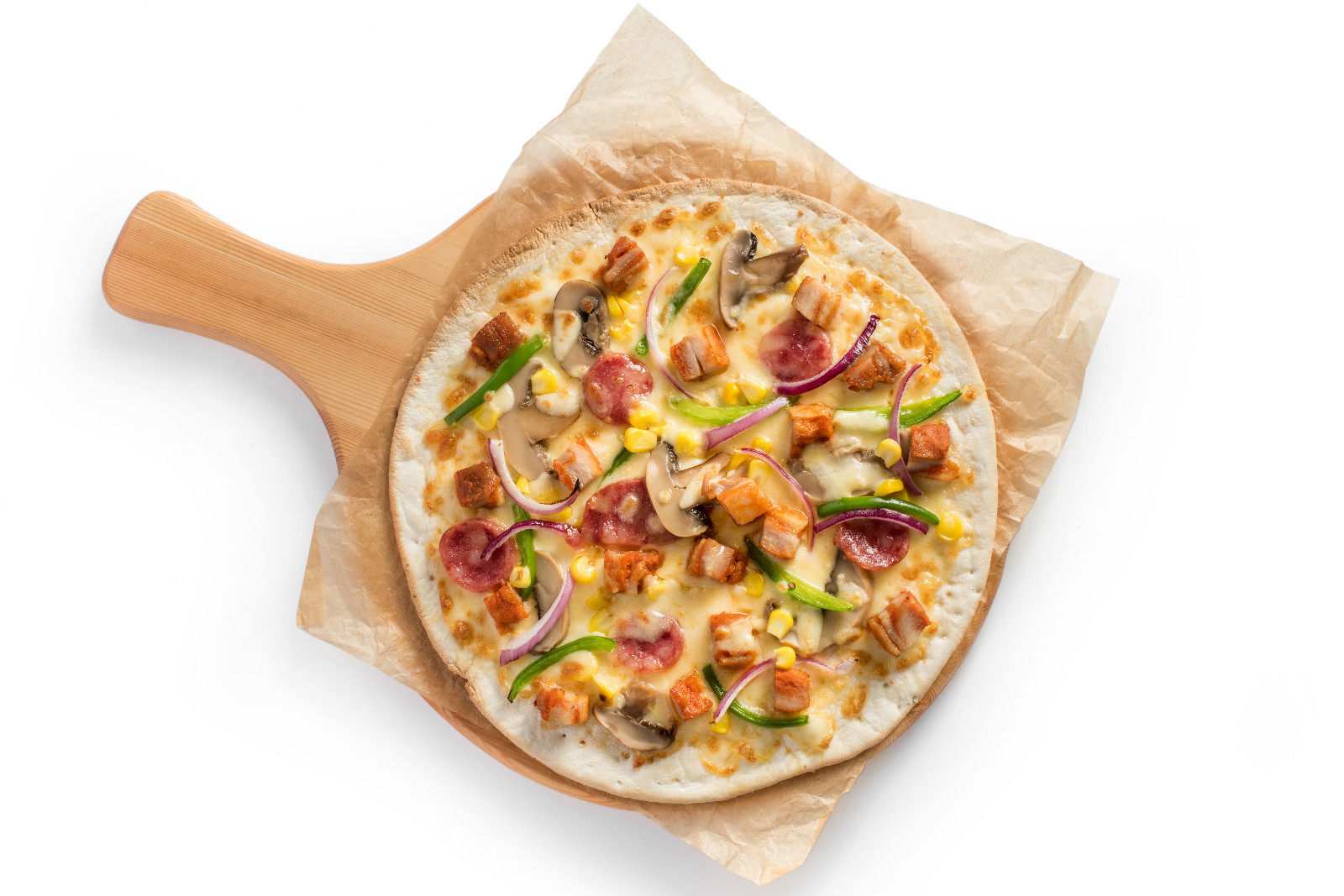 美臣匹萨7寸9寸10寸厚底超级牛肉鸡肉披萨其他烘焙半成品