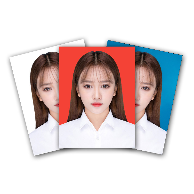 证件照打印激光冲印一寸洗照片1寸2寸高清换底色签证驾照顺丰包邮