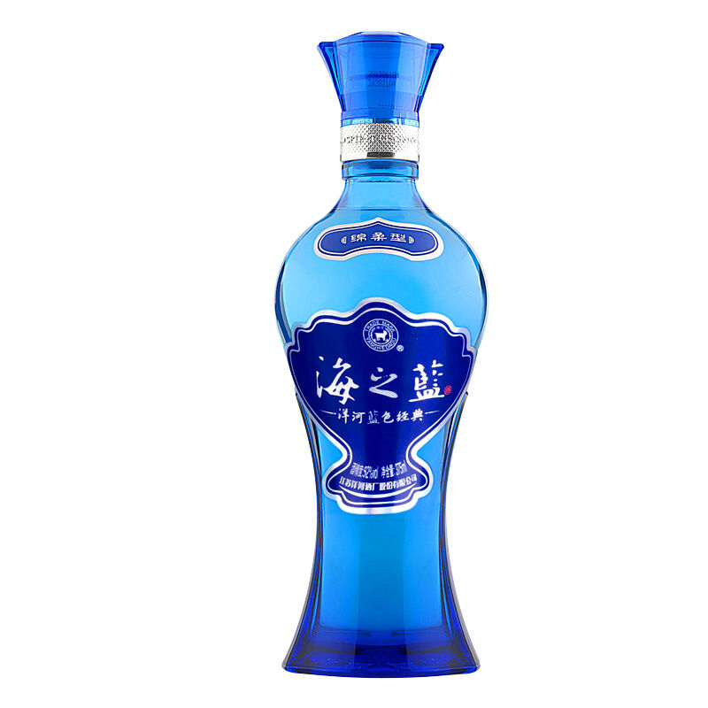 优惠券后218元,【官方授权】洋河蓝色经典海之蓝52度375ml*2瓶浓香型