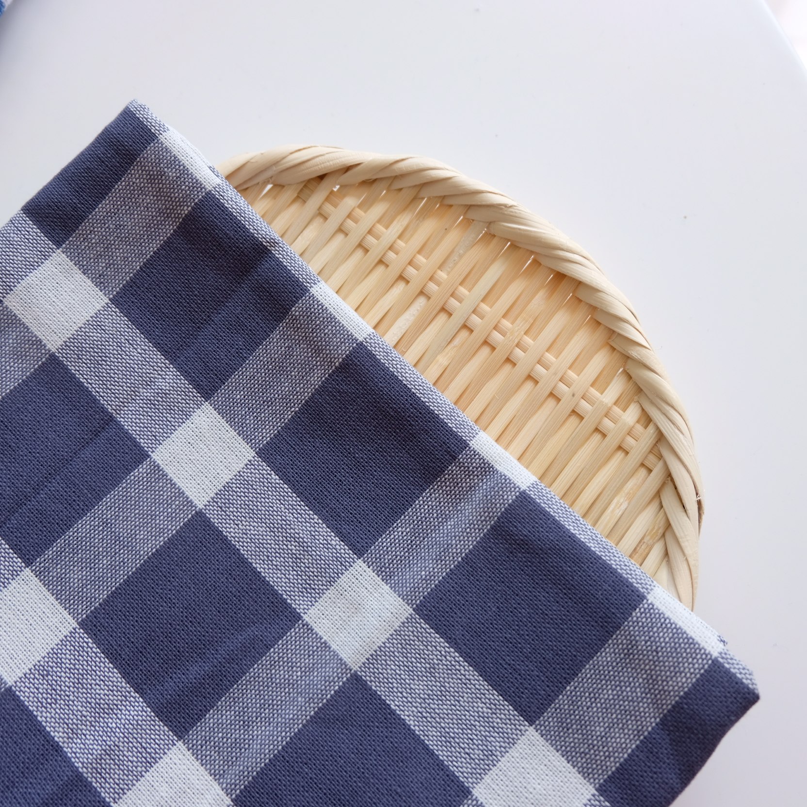 餐巾布餐垫日式小格子条纹美食烘焙背景餐垫