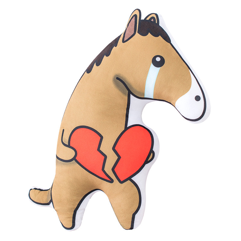 创意网红抱枕沙雕毛绒玩具公仔布娃娃玩偶靠垫哭你毛绒布艺类玩具