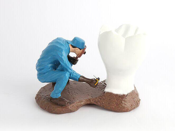 牙之电焊工牙科诊所摆件牙齿工艺品口腔门诊开业摆件