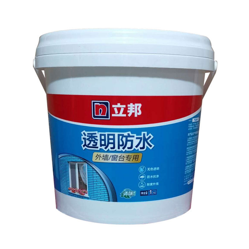 外墙立邦透明防水水胶防水涂料卫生间防水材料免砸室外防水涂料