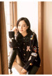 Autumn And Winter Stars With Heavy Industry Fun Cartoon Hand Crochet Embroidery Medium Long Sweater Coat Thickened Cardigan Women Autumn And Winter Stars With Heavy Industry Fun Cartoon Hand Crochet Embroidery Medium Long Sweater Coat Thickened Cardigan Women