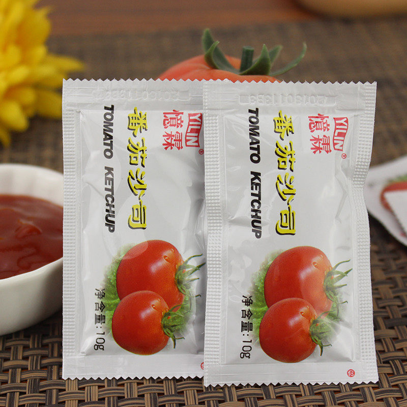 300包10克忆霖番茄沙司小包薯条汉堡寿司三明治番茄酱