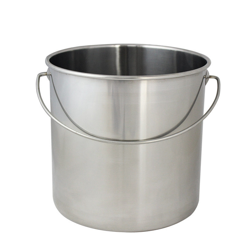 不锈钢带盖加厚提桶食品品级家用储水水桶酒店汤锅