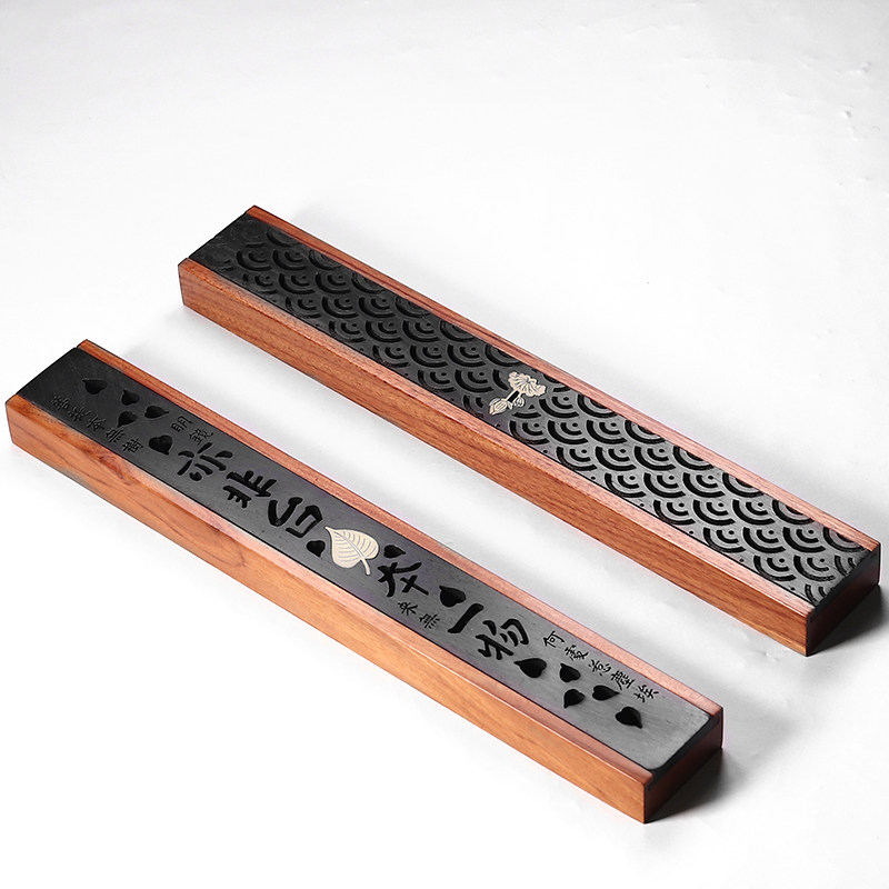 卧香盒檀木家用室内香炉熏香木制茶道线香盒焚香香薰炉