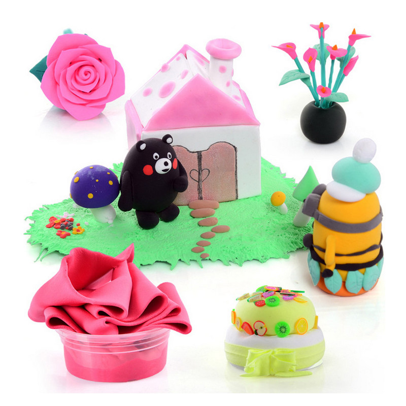 超轻粘土24色套装 3d彩泥超轻树脂粘土橡皮泥黏土手工diy正品