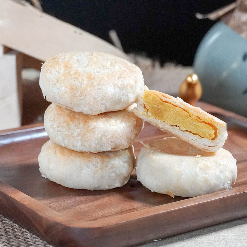 四川特产成都文殊院宫廷糕点冰沙绿豆豆饼手工传统中式糕点