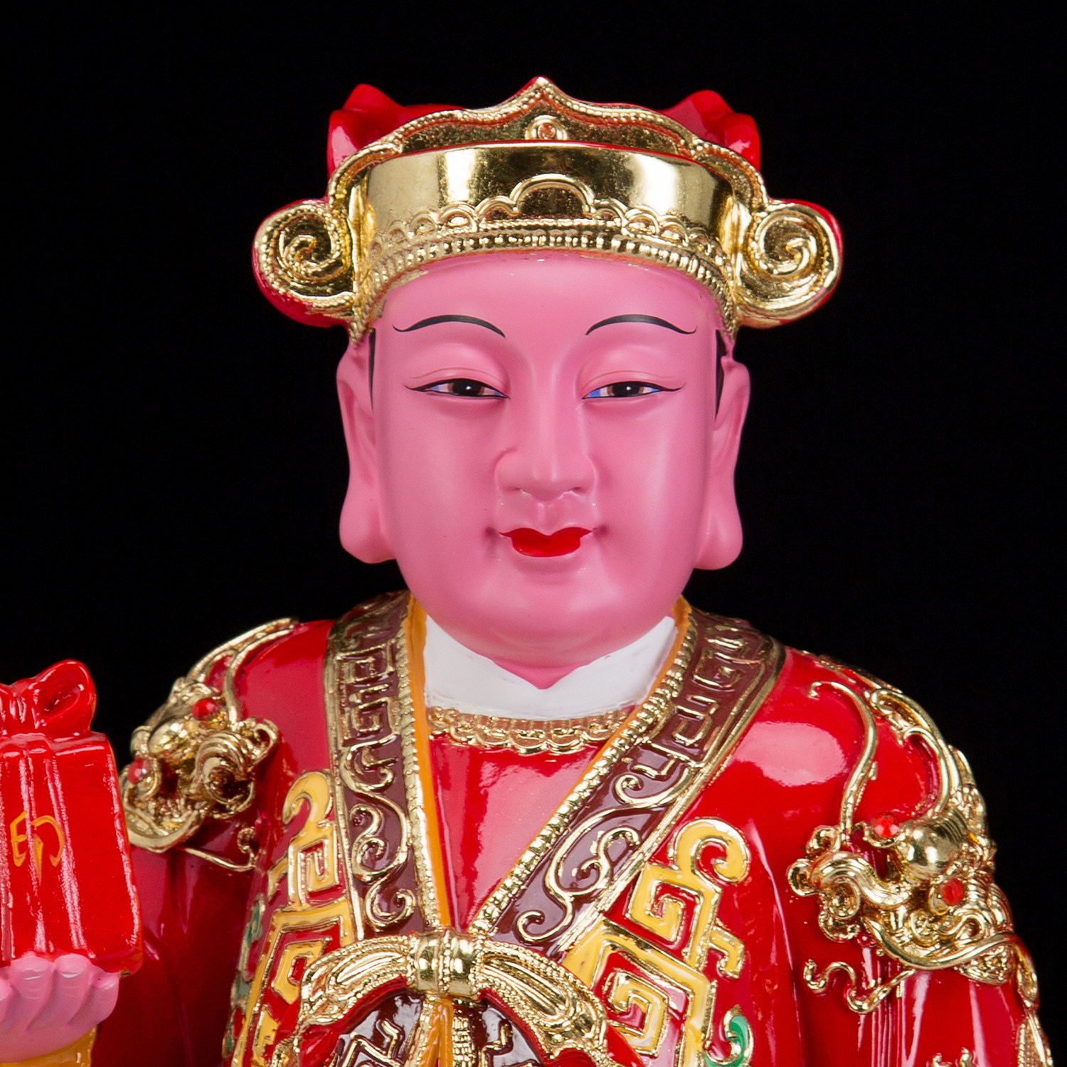 16寸树脂极彩关平周神像关公护法关平将军佛像装饰摆件