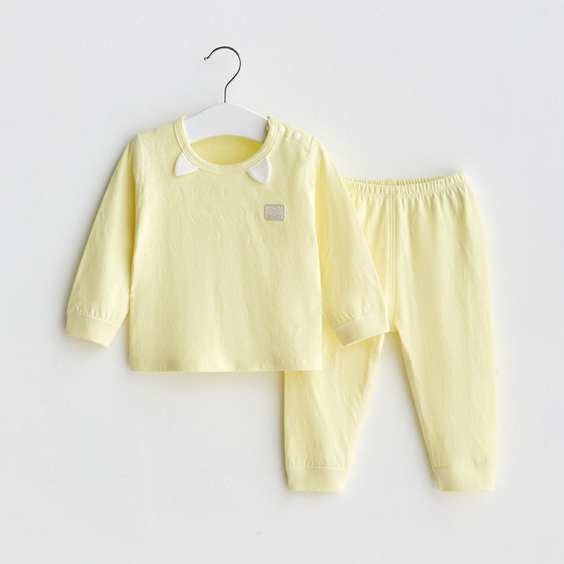 婴儿秋装件套两件分体婴幼儿套装秋衣长袖宝宝连身衣