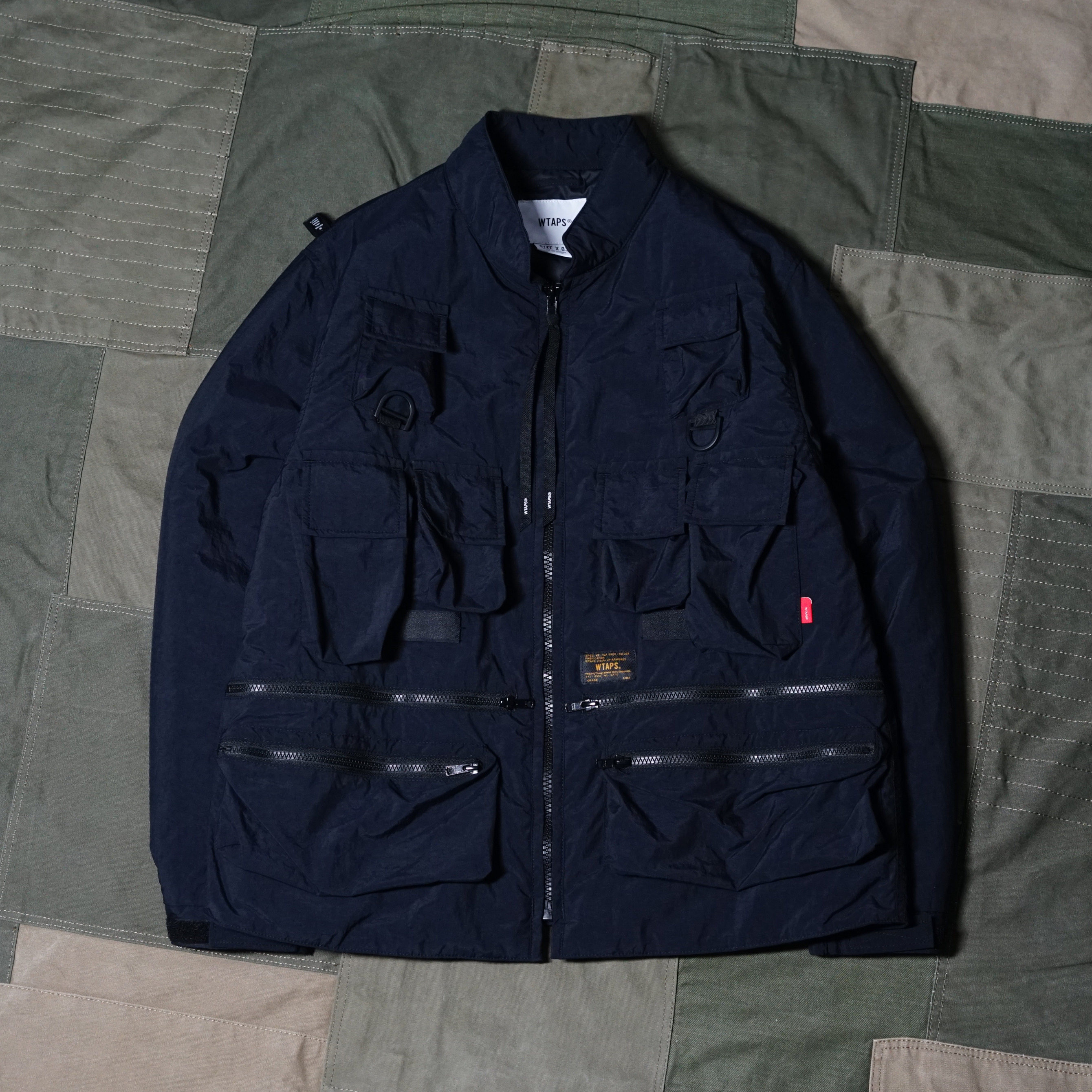 onceupon寄卖wtapsmodularjackettaffeta八袋十袋棉服夹克棉衣